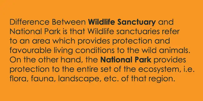 difference between wildlife sanctuary and zoo